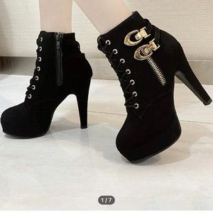 Never worn. Too high for me. In perfect shape.